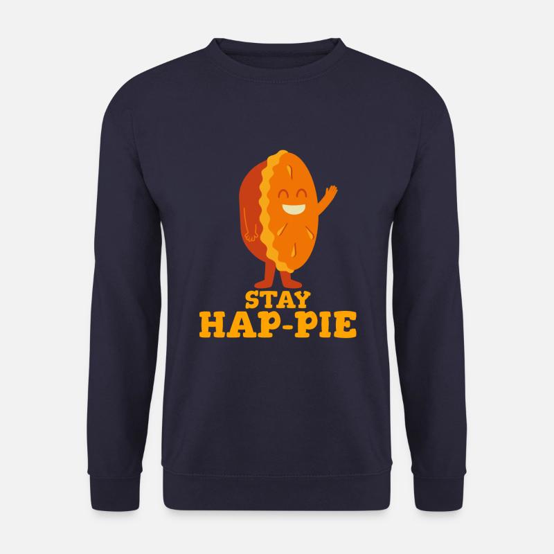 Stay Hap-Pie: Ein Stück Freude - Unisex Pullover - Navy