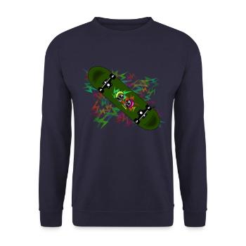Skate Fun Race - Unisex Pullover - Navy - Vorne - Alina (178cm) & Michal (187cm)