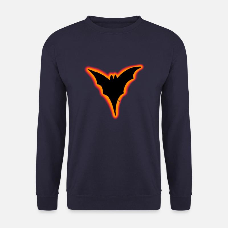 Orange Fledermaus - Unisex Pullover - Navy