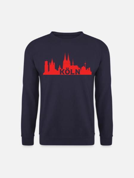 Cologne City Kölner Dom Stadt Köln Skyline Köln - Unisex Pullover - Navy