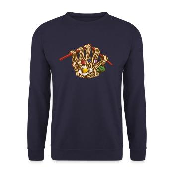 Cadeau japonais de nouilles ramen - Sweat-shirt Unisexe - marine - Devant - Alina (178cm) & Michal (187cm)