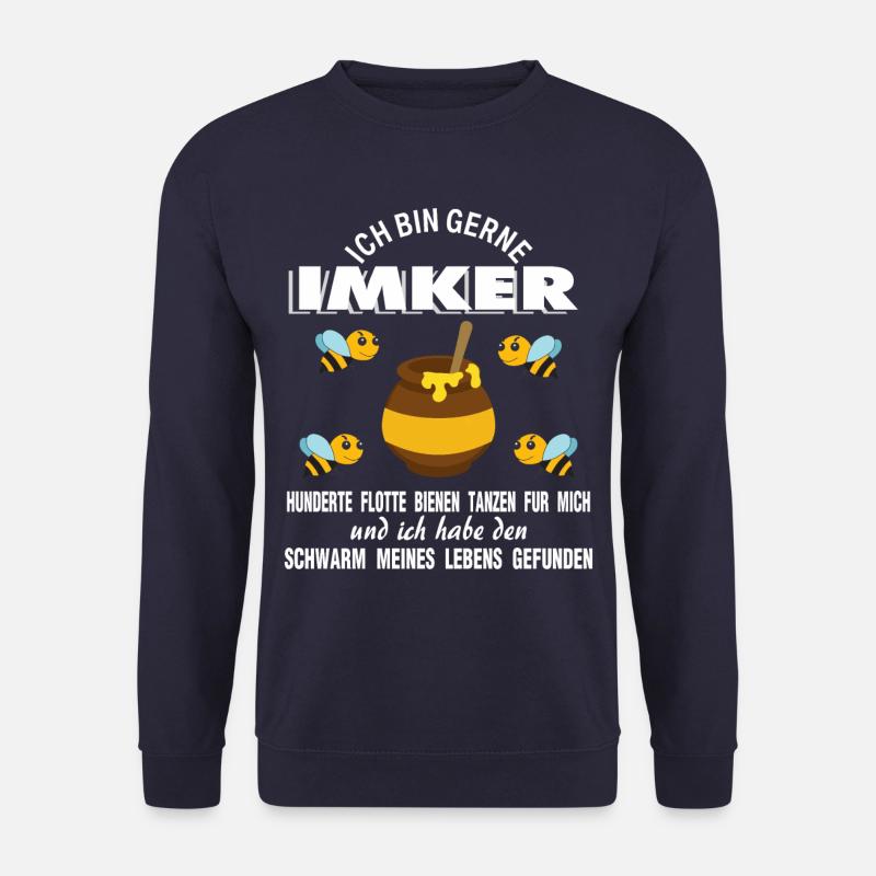 Beekeeper funny saying bees - Unisex Sweatshirt - navy