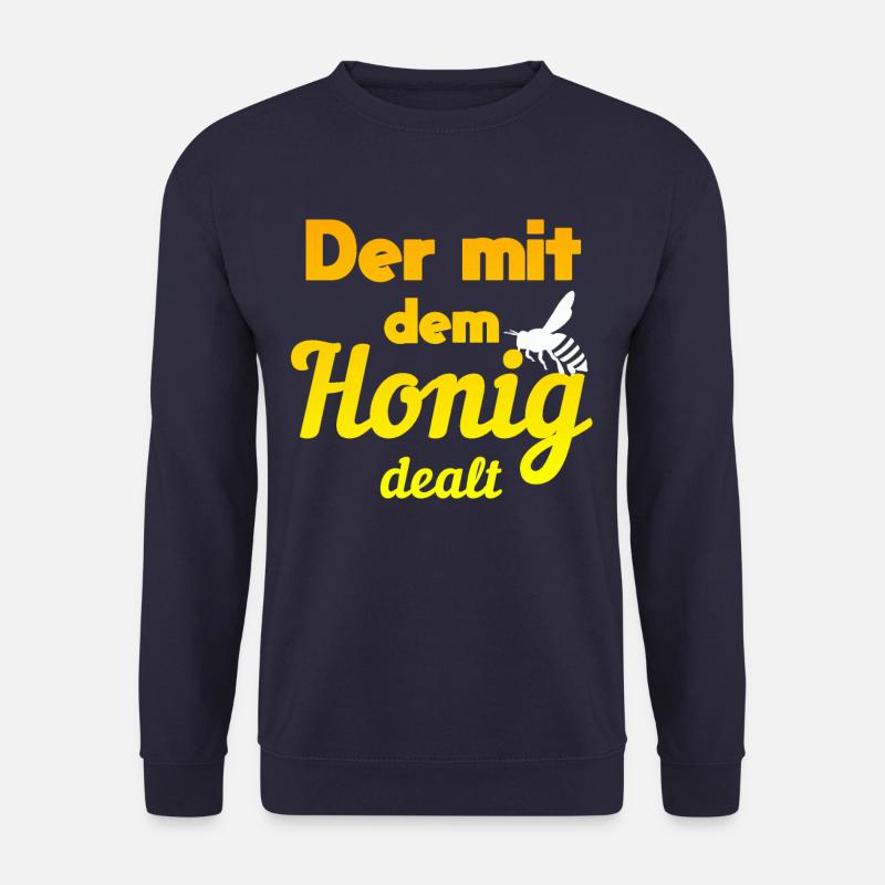 Beekeeper bee saying honey gift - Unisex Sweatshirt - navy