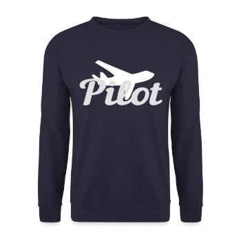 Pilotes pilotes - Sweat-shirt Unisexe - marine - Devant - Alina (178cm) & Michal (187cm)
