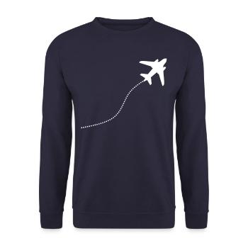 Tee-shirt cadeau pilotes pilotes - Sweat-shirt Unisexe - marine - Devant - Alina (178cm) & Michal (187cm)
