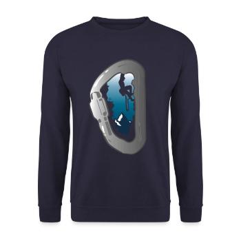 Alpiniste - Sweat-shirt Unisexe - marine - Devant - Alina (178cm) & Michal (187cm)