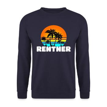 Rentner Rente Pension - Sweat-shirt Unisexe - marine - Devant - Alina (178cm) & Michal (187cm)