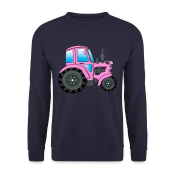 Tracteur Trekker conducteur de tracteur - Sweat-shirt Unisexe - marine - Devant - Alina (178cm) & Michal (187cm)
