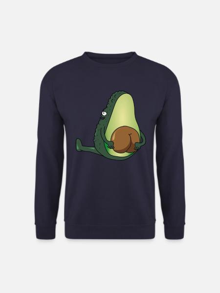 Funny Avocado Gift T-Shirt - Unisex Sweatshirt - navy