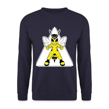Bee honeyed - Unisex Sweatshirt - navy - Front - Alina (178cm) & Michal (187cm)