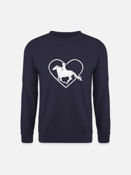 Les chevaux aiment - Sweat-shirt Unisexe - marine