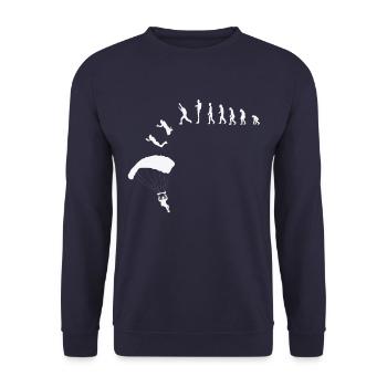 PARAGLIDEN - Unisex Pullover - Navy - Vorne - Alina (178cm) & Michal (187cm)