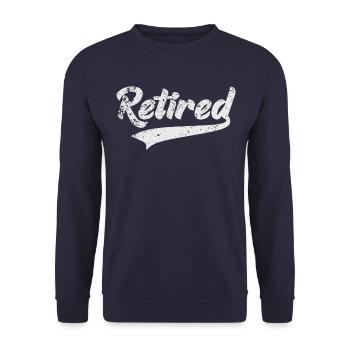 Retraite - Sweat-shirt Unisexe - marine - Devant - Alina (178cm) & Michal (187cm)