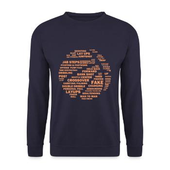 Basketballer basketball - Unisex Sweatshirt - navy - Front - Alina (178cm) & Michal (187cm)