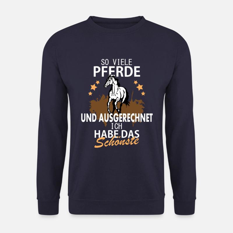 Pferde Spruch - Unisex Pullover - Navy