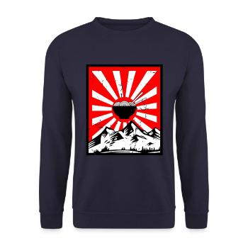 Ramen - Unisex Pullover - Navy - Vorne - Alina (178cm) & Michal (187cm)