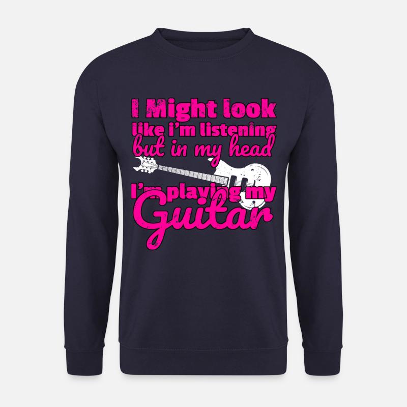 Guitar player guitar - Unisex Sweatshirt - navy