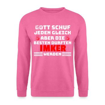 Imker Bienen Spruch - Unisex Pullover - Pink - Vorne