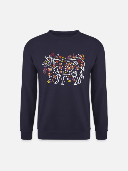 Kühe Landwirt Geschenk - Unisex Pullover - Navy
