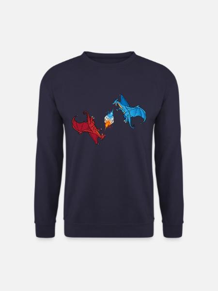 Würfel drache drachen würfelspiel - Unisex Pullover - Navy