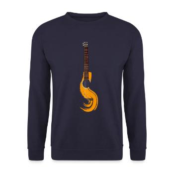 guitare - Sweat-shirt Unisexe - marine - Devant - Alina (178cm) & Michal (187cm)
