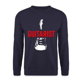 guitare - Sweat-shirt Unisexe - marine - Devant - Alina (178cm) & Michal (187cm)