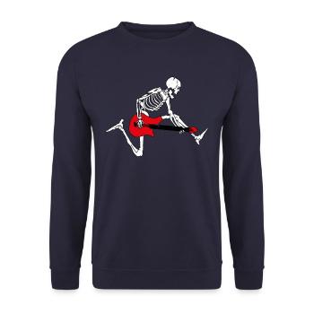 Squelette de guitare - Sweat-shirt Unisexe - marine - Devant - Alina (178cm) & Michal (187cm)