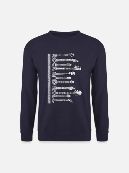Rock and Roll Gitarren - Unisex Pullover - Navy