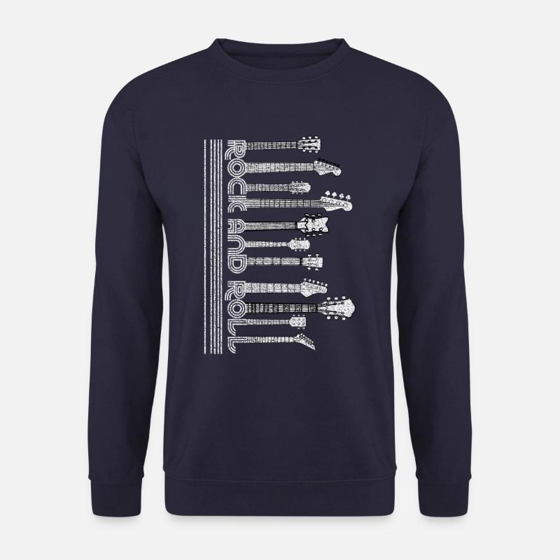 Rock and roll guitars - Unisex Sweatshirt - navy
