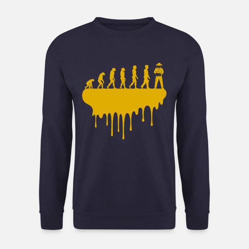 Evolution beekeepers bees - Unisex Sweatshirt - navy