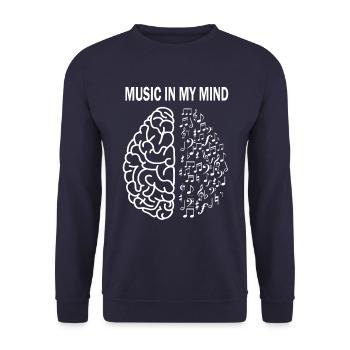 Musiker Musik Spruch - Unisex Pullover - Navy - Vorne - Alina (178cm) & Michal (187cm)