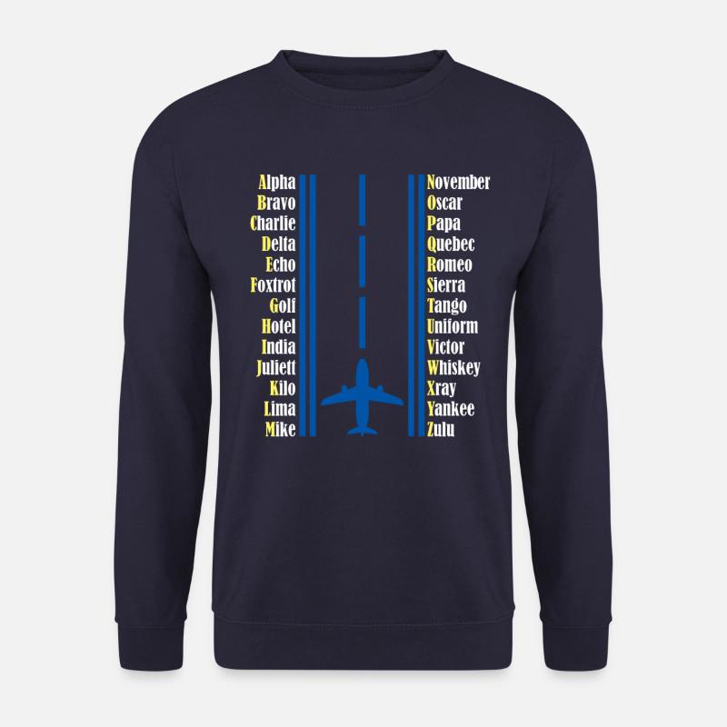 Pilot pilot alphabet - Unisex Sweatshirt - navy