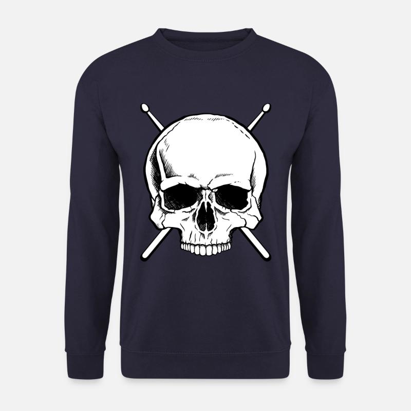Drummer drums skull - Unisex Sweatshirt - navy