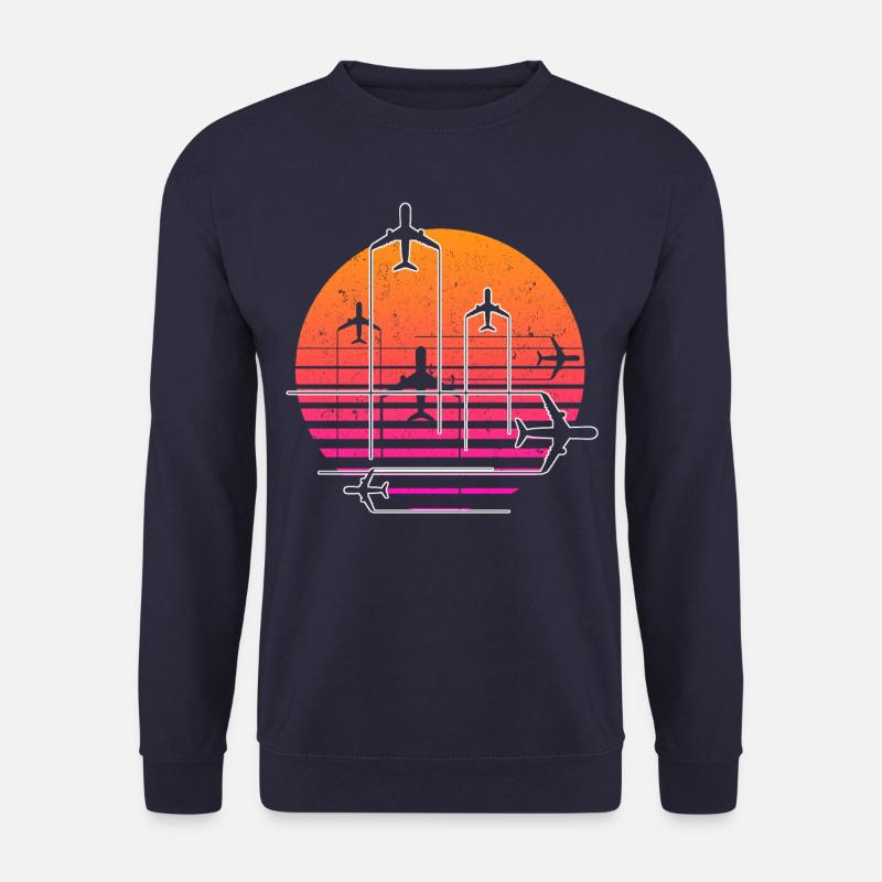 Flugzeug Fliegen Flieger Pilot - Unisex Pullover - Navy