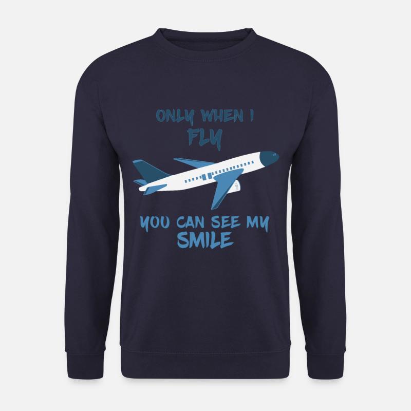 Pilots plane flying saying - Unisex Sweatshirt - navy