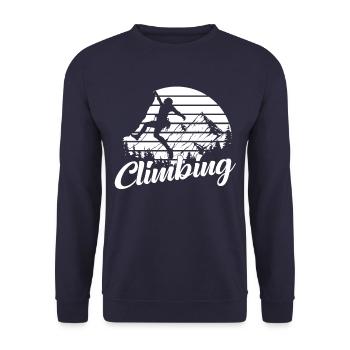 Climbing climbers - Unisex Sweatshirt - navy - Front - Alina (178cm) & Michal (187cm)