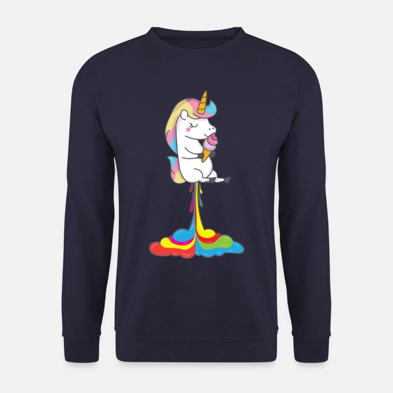 Einhorn Einhörner Pups - Unisex Pullover - Navy