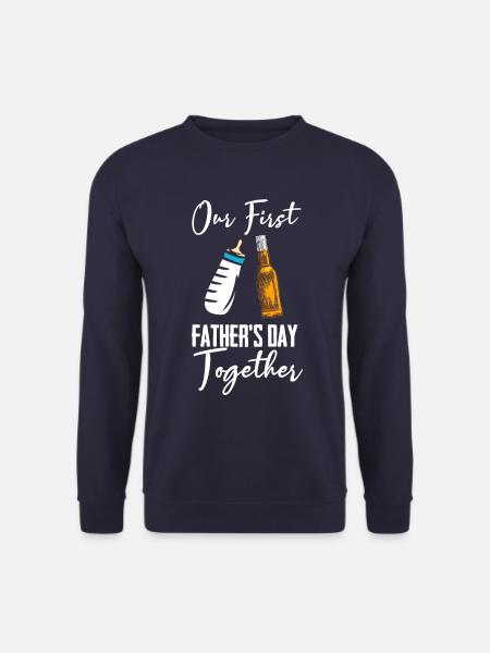 Premier cadeau de fête des pères pour la fête des pères - Sweat-shirt Unisexe - marine