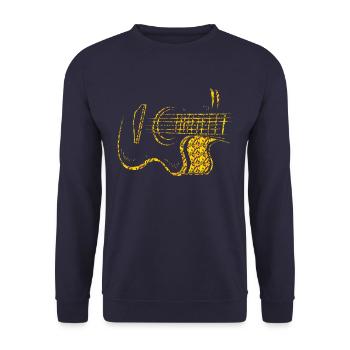 Guitare guitariste musicien - Sweat-shirt Unisexe - marine - Devant - Alina (178cm) & Michal (187cm)