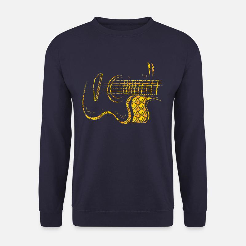 Gitarre Gitarrist Musiker - Unisex Pullover - Navy