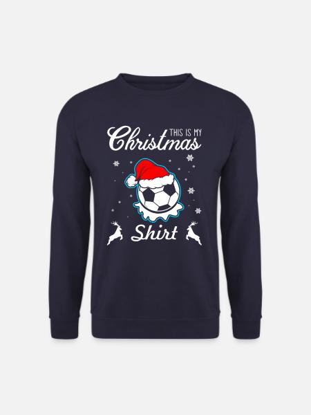 Christmas Football Footballer - Unisex Sweatshirt - navy