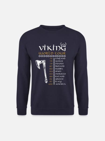 Viking World Tour Vikings - Unisex Sweatshirt - navy