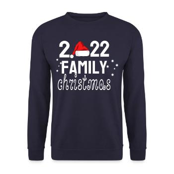 2022 family christmas - Sweat-shirt Unisexe - marine - Devant - Alina (178cm) & Michal (187cm)
