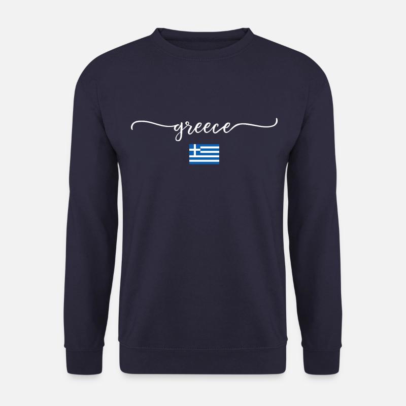 Griechenland Urlaub Design mit Flagge Shirt - Unisex Pullover - Navy