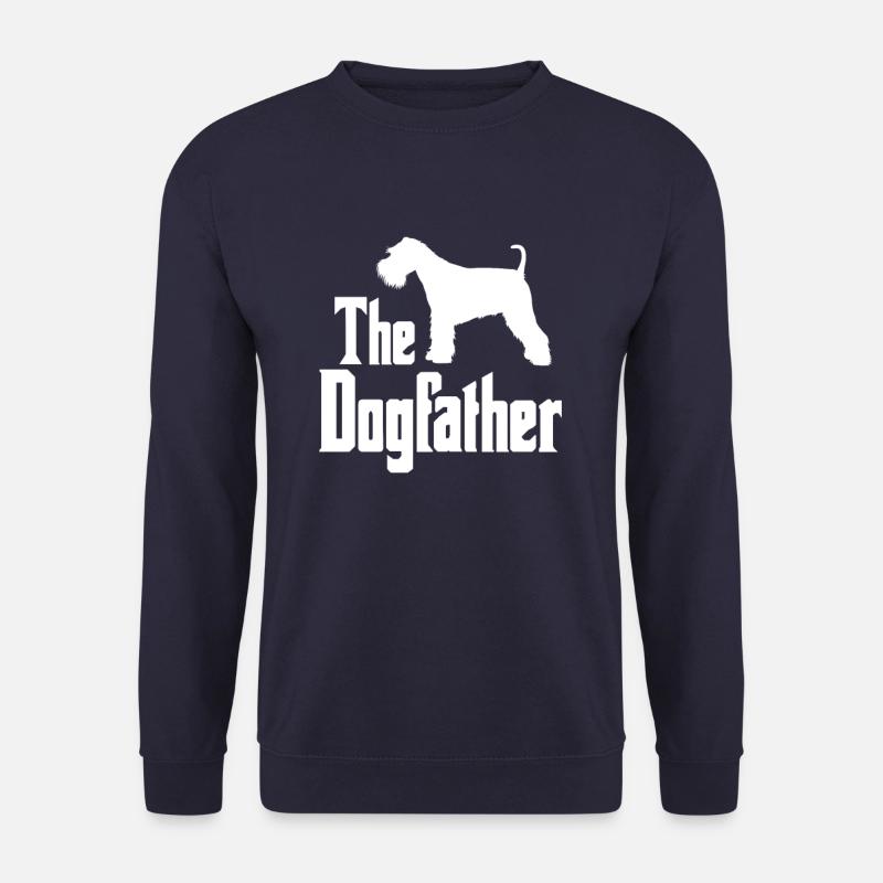 The Dogfather, lustiges Zwergschnauzer Geschenk - Unisex Pullover - Navy