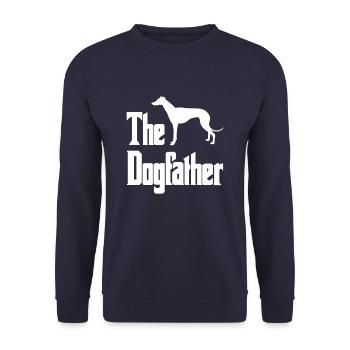 Le Dogfather, cadeau drôle de lévrier, chien - Sweat-shirt Unisexe - marine - Devant - Alina (178cm) & Michal (187cm)