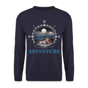 Aventure - Sweat-shirt Unisexe - marine - Devant - Alina (178cm) & Michal (187cm)