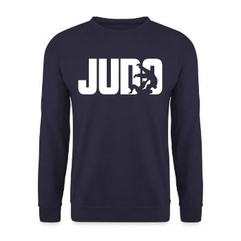 JUDO SHIRT - Unisex Sweatshirt - navy - Front - Alina (178cm) & Michal (187cm)