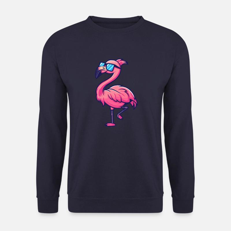 Flamingo Cool Comic - Unisex Sweatshirt - navy