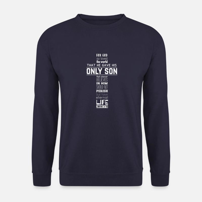 John 3:16 - Unisex Pullover - Navy